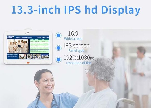 Tableta de la señalización de Digitaces del panel del LCD IPS, señalización de Digitaces para el hospital