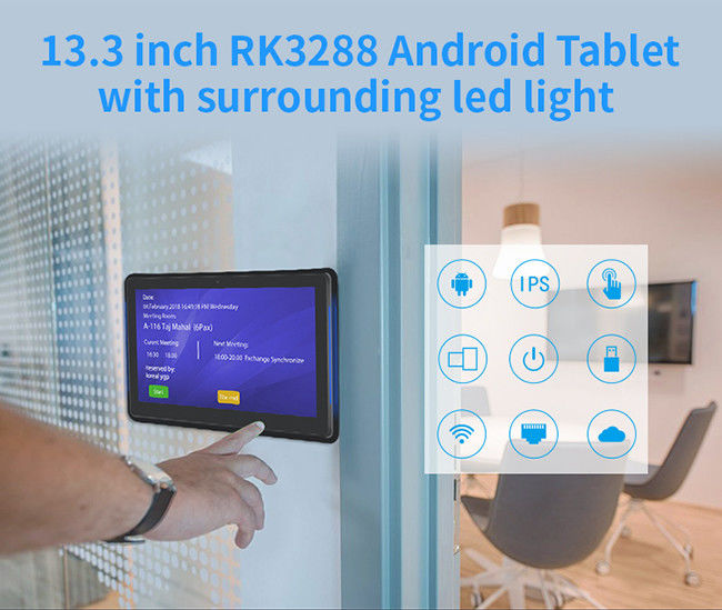 Señalización interactiva de Digitaces de la tableta de la sala de reunión 13.3inch de Bluetooth 4,0