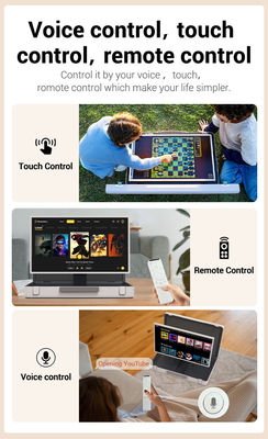 ELC PackGO portátil de 27 pulgadas maletín diseño pantalla táctil sistema Android Smart TV pantalla para acampar