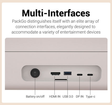 ELC PackGO portátil de 27 pulgadas maletín diseño pantalla táctil sistema Android Smart TV pantalla para acampar