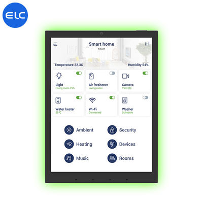 Montado en la pared 9.7 pulgadas WiFi6E Free POE Smart Home Tablet con RK3566 Cuad Core