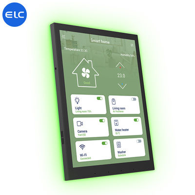 Pantalla táctil LCD POE gratuita Android 13 Productos para el hogar inteligente con barra de luz LED