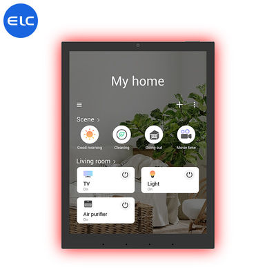 RJ45 con POE Smart Home Tablet Panel táctil capacitivo de 10 puntos con materia Zigbee