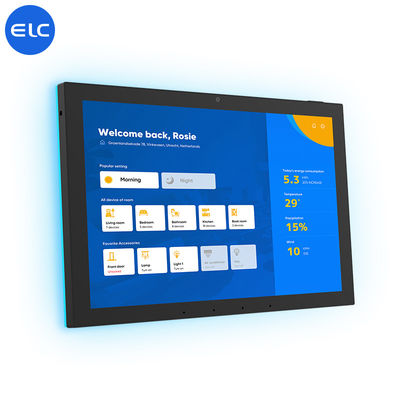 10.1' WiFi6E Panel de control de pantalla táctil de hogar inteligente Cámara NFC opcional 5M/P con barra de luz LED