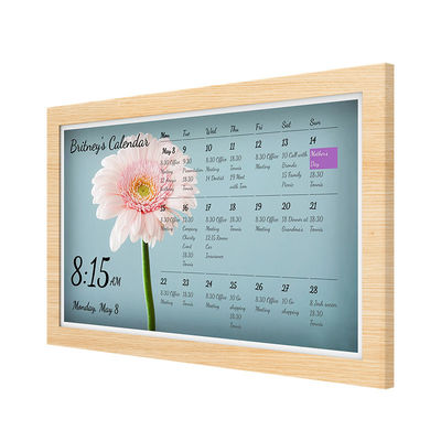 Tableta de tiempo WiFi 6 ultra delgada y multifuncional montada en la pared para el calendario digital de hogar inteligente