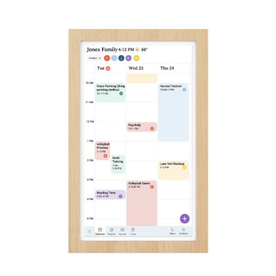 21' Wholesale Smart Home Products Bluetooth 5.3 Ultra delgada pantalla táctil Tablet WiFi 6 con Mu-MIMO para el calendario