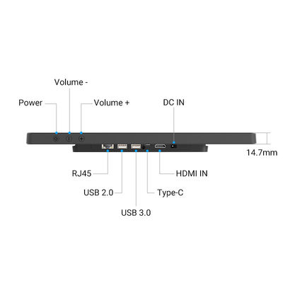 Tableta de pantalla táctil ultra delgada Smart Home Timing Tablet WiFi 6 con Mu-MIMO para visualización de horarios de calendario
