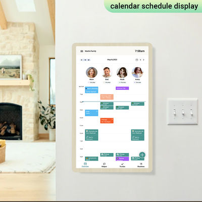 Calendario digital de pared de la familia inteligente en línea Planificador mensual Calendario electrónico para nevera