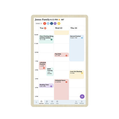 Nuevo diseño RK3576 Android 13 calendario inteligente de la familia digital de pared calendario de calendario de lista de verificación de la pantalla