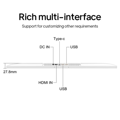 Pantalla LCD táctil de 24 pulgadas y 32 pulgadas con tecnología Incell para publicidad, Android 13, señalización digital para cadenas de restaurantes y tiendas de bebidas