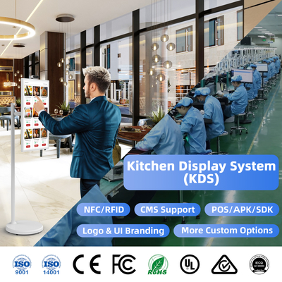Pantalla LCD táctil de 24 pulgadas y 32 pulgadas con tecnología Incell para publicidad, Android 13, señalización digital para cadenas de restaurantes y tiendas de bebidas