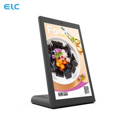Señalización de retroalimentación del cliente de Android Android 10.0 Señalización digital en forma de L Tabletas de restaurante 10 pulgadas menú pantalla de menú de la tableta menú del restaurante