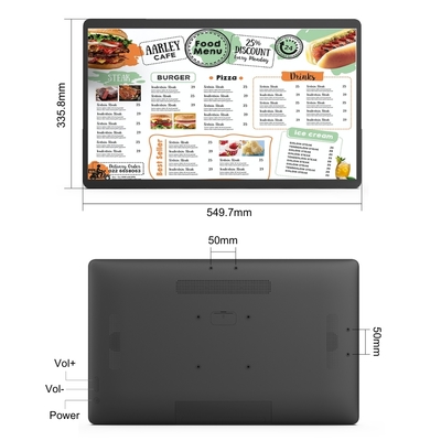 Sistema de punto de venta para restaurantes con pantalla táctil, quiosco, tableta de escritorio de 24 pulgadas, monitor portátil, pantalla inteligente Android 13, tableta con pantalla de TV, Tableta PC