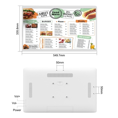 Sistema de punto de venta para restaurantes con pantalla táctil, quiosco, tableta de escritorio de 24 pulgadas, monitor portátil, pantalla inteligente Android 13, tableta con pantalla de TV, Tableta PC
