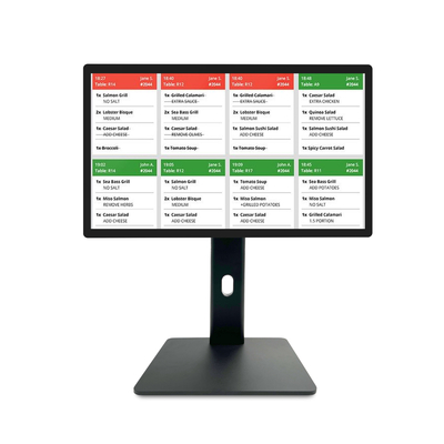 21.5" Android11 Digital Signage Pantalla táctil con RK3568 2+16GB USB RJ45WiFi Kds Pos Pantalla de cocina Kds Pantalla con base