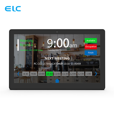 13Tablet de sala de reuniones Android de.3 pulgadas con POE y barra de luz LED