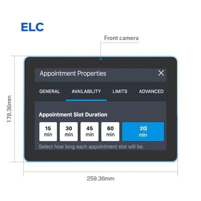 10Tablet Android de 1 pulgada con POE y barra de luz LED