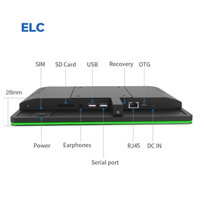 10Tablet Android de 1 pulgada con POE y barra de luz LED