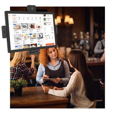 Tableta Android con pantalla táctil de 21.5" RK3576 para punto de venta de restaurantes, quiosco de pedidos en espera, máquina de autoservicio