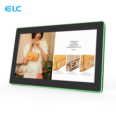 10.1 pulgadas POE Android 11 Tableta de sala de reuniones con pantalla táctil LED barra de luz