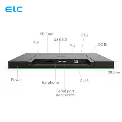 10.1 pulgadas POE Android 11 Tableta de sala de reuniones con pantalla táctil LED barra de luz