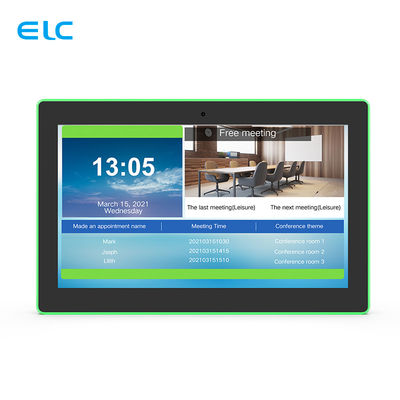10.1 pulgadas POE Android 11 Tableta de sala de reuniones con pantalla táctil LED barra de luz