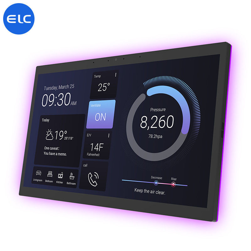 15.6 pulgadas Smart Home Panel LCD POE gratis pantalla Full HD con RK3566 Bluetooth 5.3