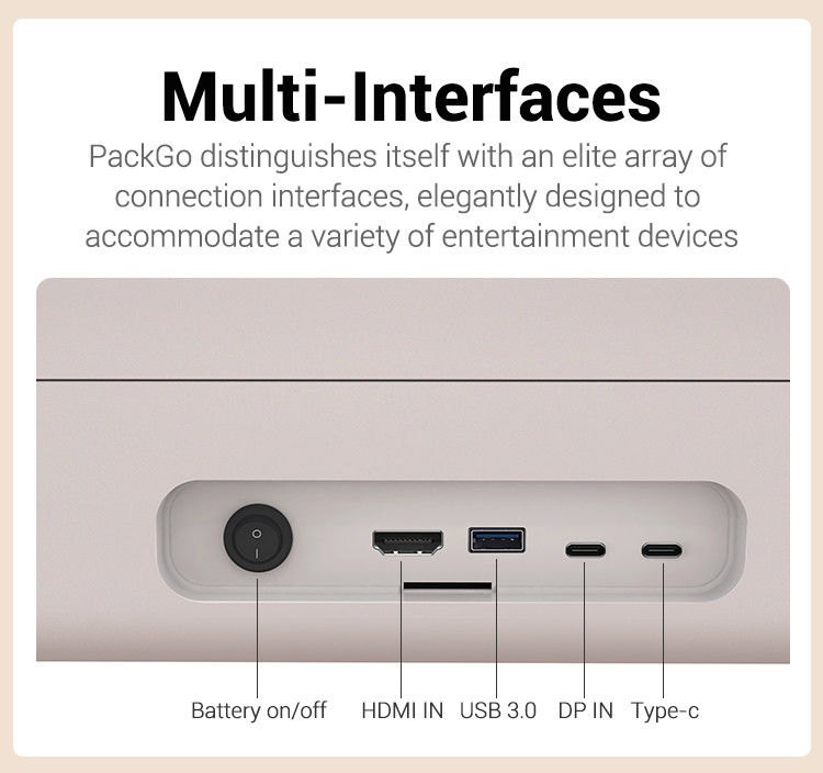 ELC PackGO portátil de 27 pulgadas maletín diseño pantalla táctil sistema Android Smart TV pantalla para acampar