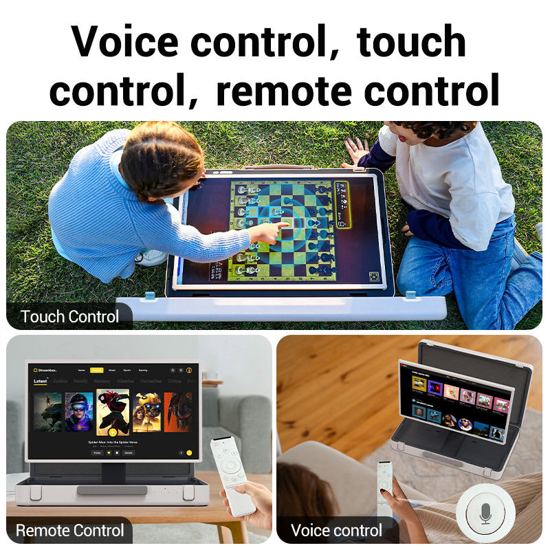 Pantalla táctil portátil ELC PackGo 27 pulgadas Smart TV Wifi en el exterior Televisión en vivo maletín