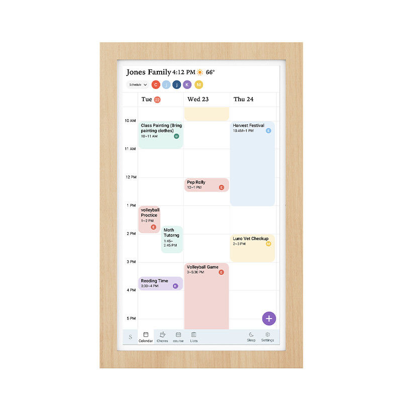 21' Wholesale Smart Home Products Bluetooth 5.3 Ultra delgada pantalla táctil Tablet WiFi 6 con Mu-MIMO para el calendario