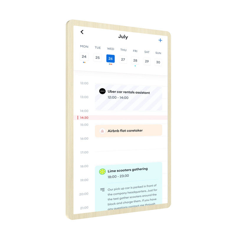 Goodnotes Compatible con Android 14 Software gratuito Diario de calendario digital montado en la pared para planificación familiar