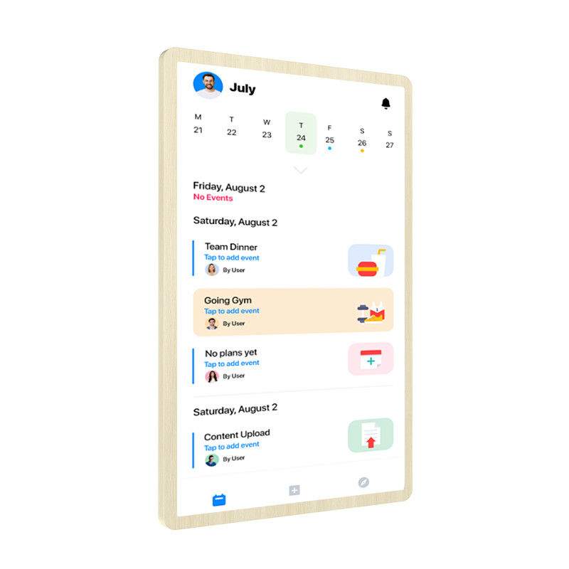 Calendario de pared electrónico ultra delgado pantalla táctil Smart Calendar pantalla de pared WiFi 6 con Mu-MIMO