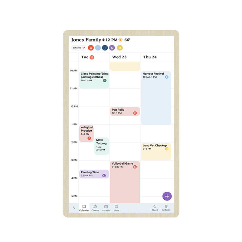 Nuevo diseño RK3576 Android 13 calendario inteligente de la familia digital de pared calendario de calendario de lista de verificación de la pantalla