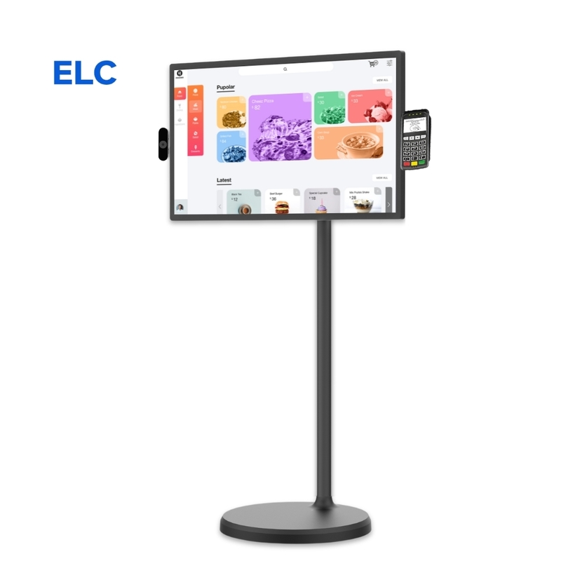 Personalización OEM/ODM RK3588S2/RK3588 Android 13 Pantallas de señalización digital de pie de 24 pulgadas Sistema de visualización para cocina Restaurante