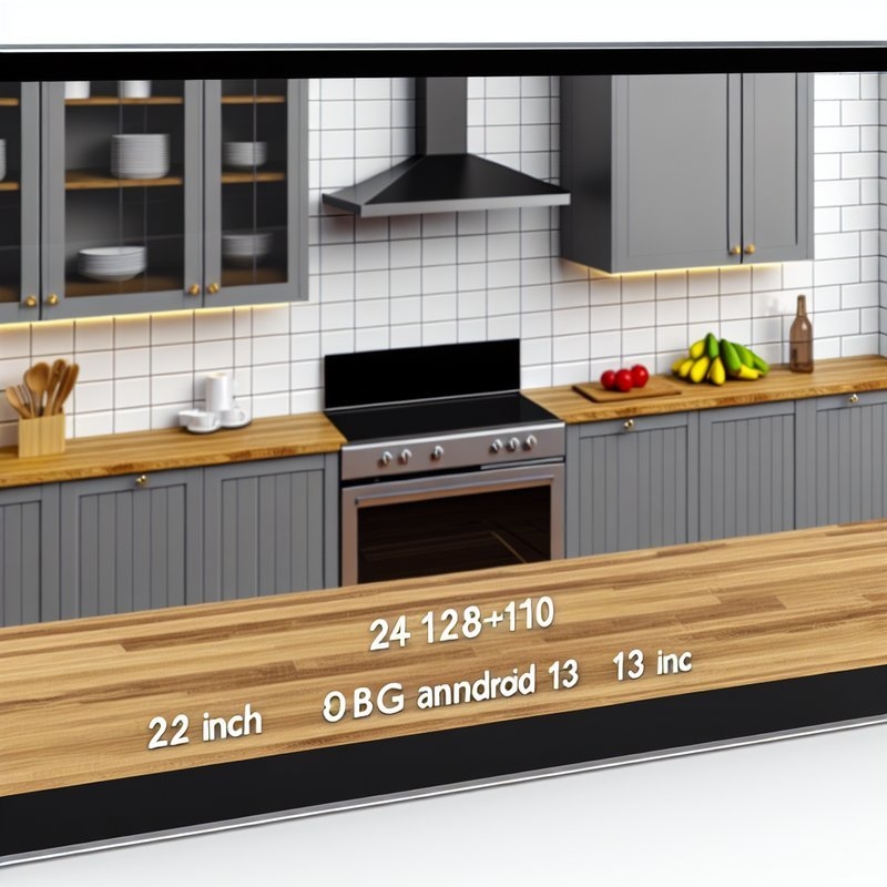 Pantalla de señalización digital de 24 y 32 pulgadas, 8+128 GB, Android 13, 1920*1080, 24 pulgadas, pantalla de cocina, sistema de visualización de cocina