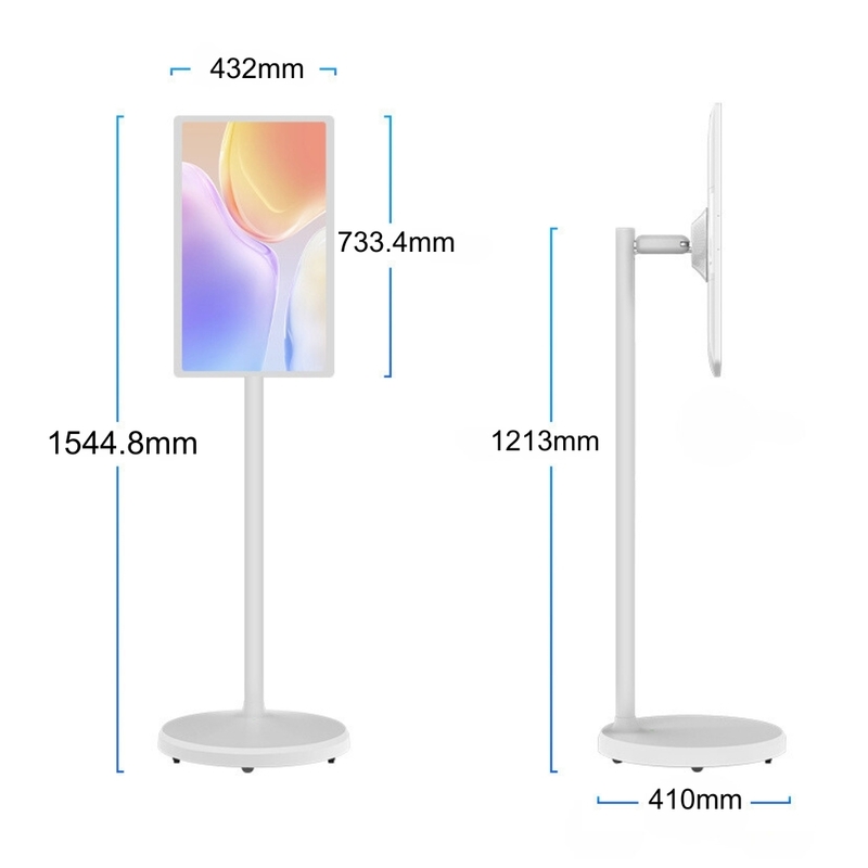 Pantalla LCD táctil de 24 pulgadas y 32 pulgadas con tecnología Incell para publicidad, Android 13, señalización digital para cadenas de restaurantes y tiendas de bebidas