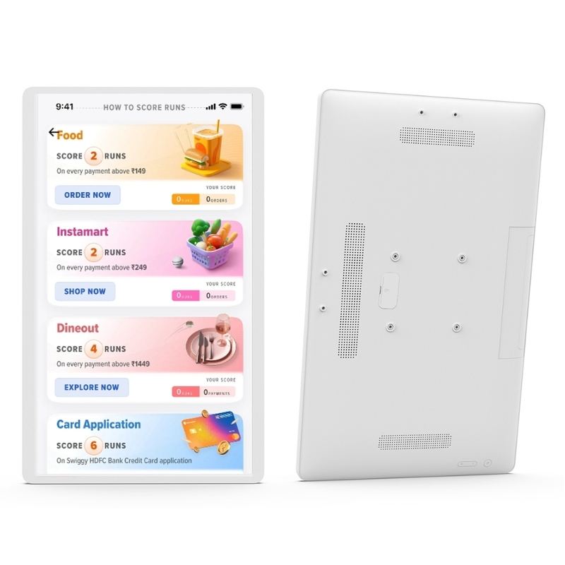 Display de cocinacomputadora interactiva pantalla táctil digital de señalización Kds sistema Pos sistema de pantalla de cocina montada en la pared