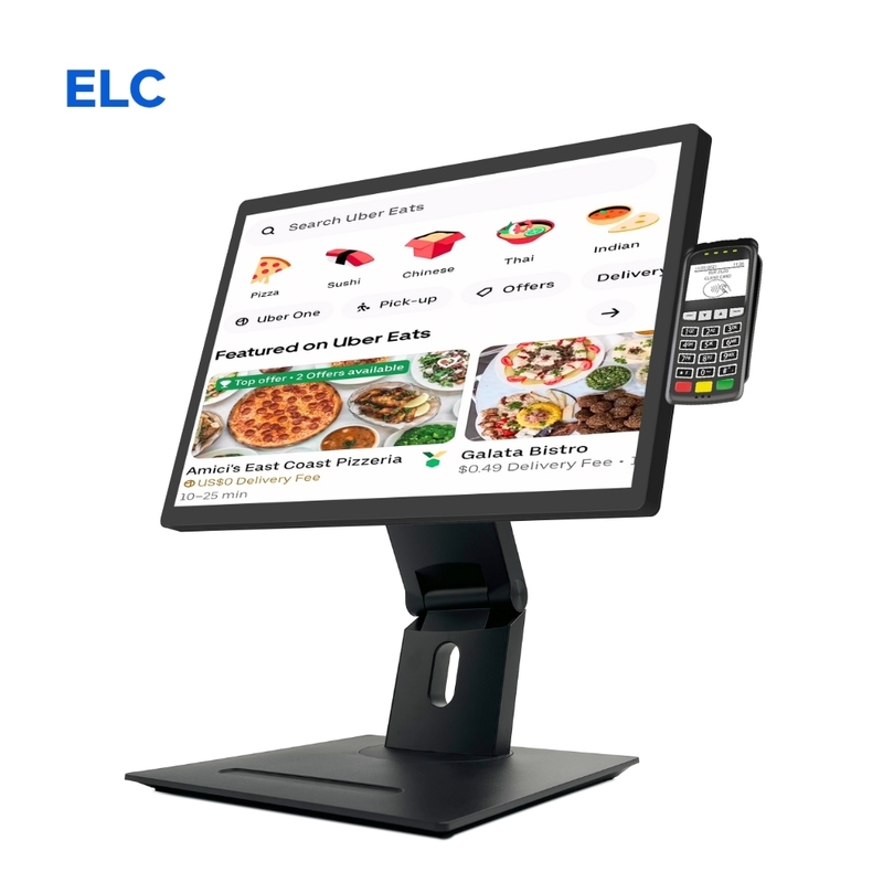 WF2138T 21.5 " Pantalla táctil interactiva LCD 1920 * 1080 16:9 250cd WIFI RJ45 Poe KDS Pantalla de pantalla de cocina Sistema Pos con base