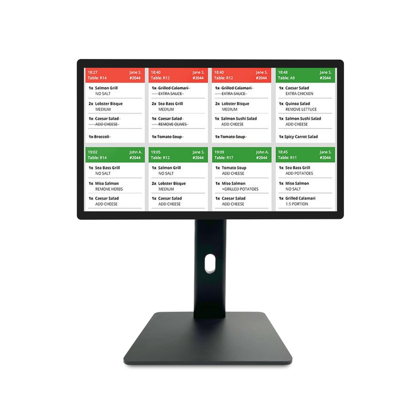 21.5" Android11 Digital Signage Pantalla táctil con RK3568 2+16GB USB RJ45WiFi Kds Pos Pantalla de cocina Kds Pantalla con base