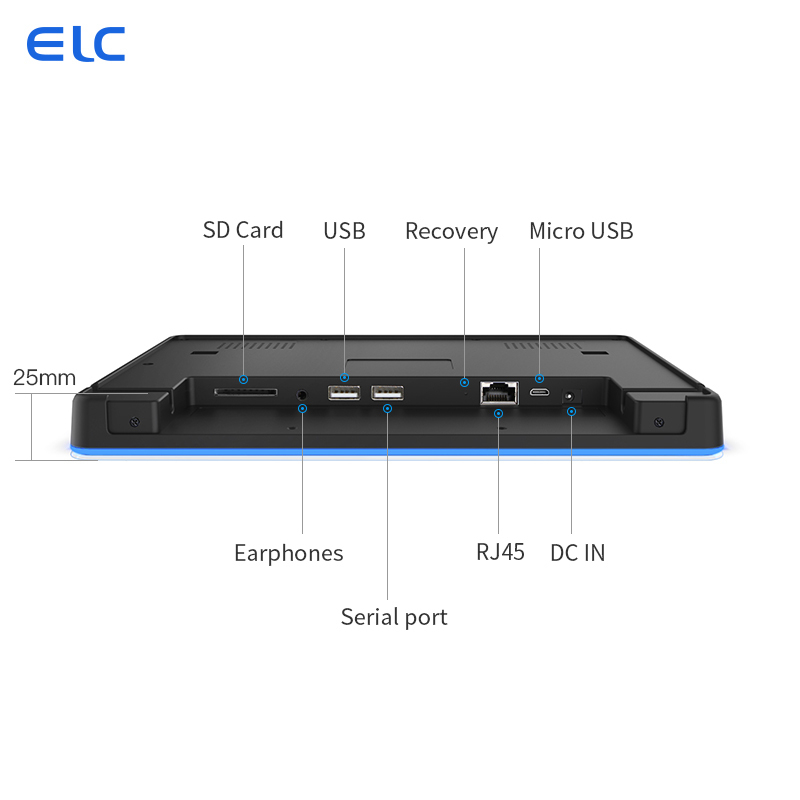 10Tablet Android de 1 pulgada con POE y barra de luz LED