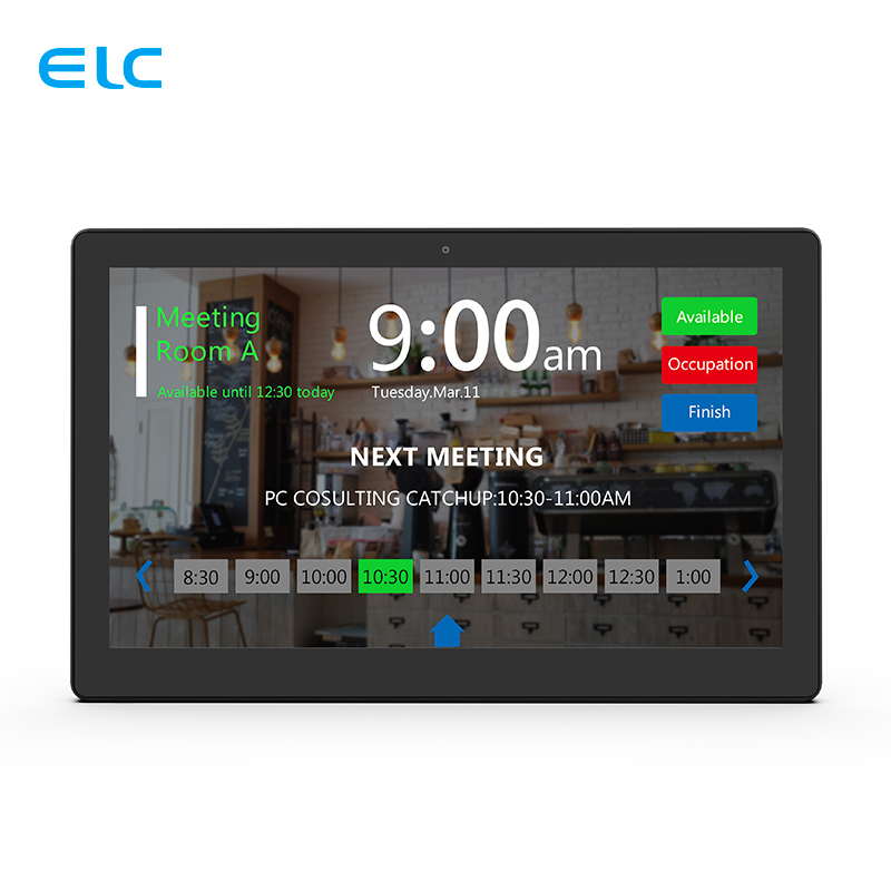 13Tablet de sala de reuniones Android de.3 pulgadas con POE y barra de luz LED