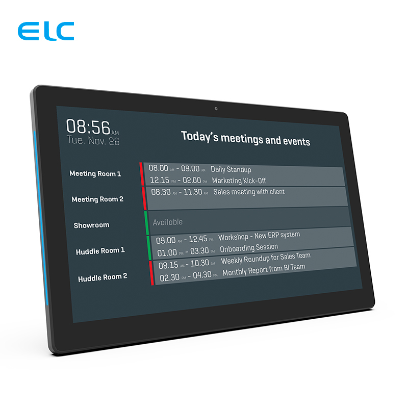 13Tablet de sala de reuniones Android de.3 pulgadas con POE y barra de luz LED