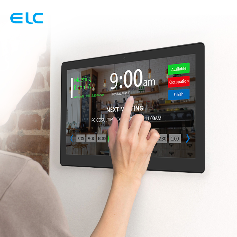 13Tablet de sala de reuniones Android de.3 pulgadas con POE y barra de luz LED