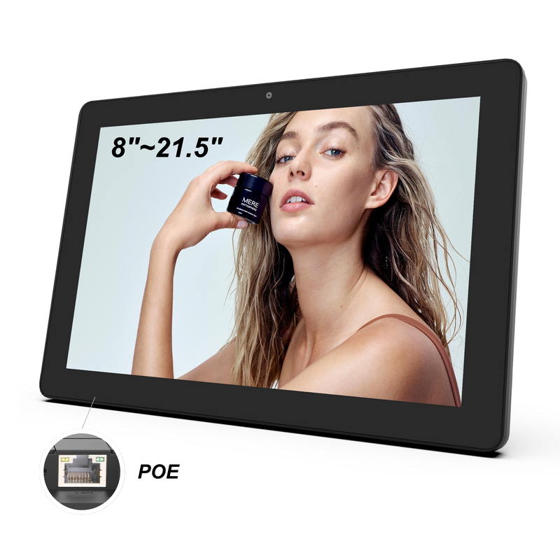 10.1 pulgadas de tablero de pared de señalización digital FCC, CE, ROHS, calidad bajo garantía Más detalles personalizable