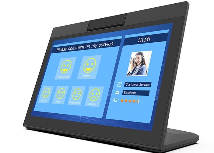 14 puadas L tableta Restaurent de la forma 12V LCD Android que pide el pago de NFC
