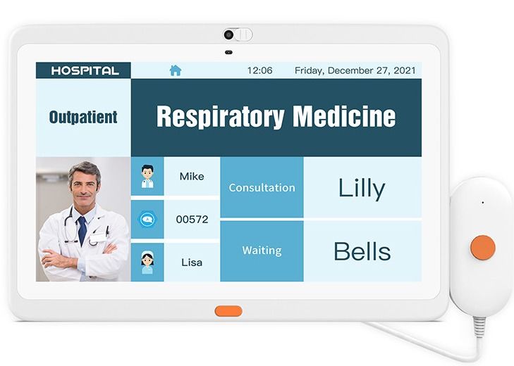 botón médico de la llamada paciente SOS del soporte de la pared de la tableta de 1920x1080 250cdm2 Android