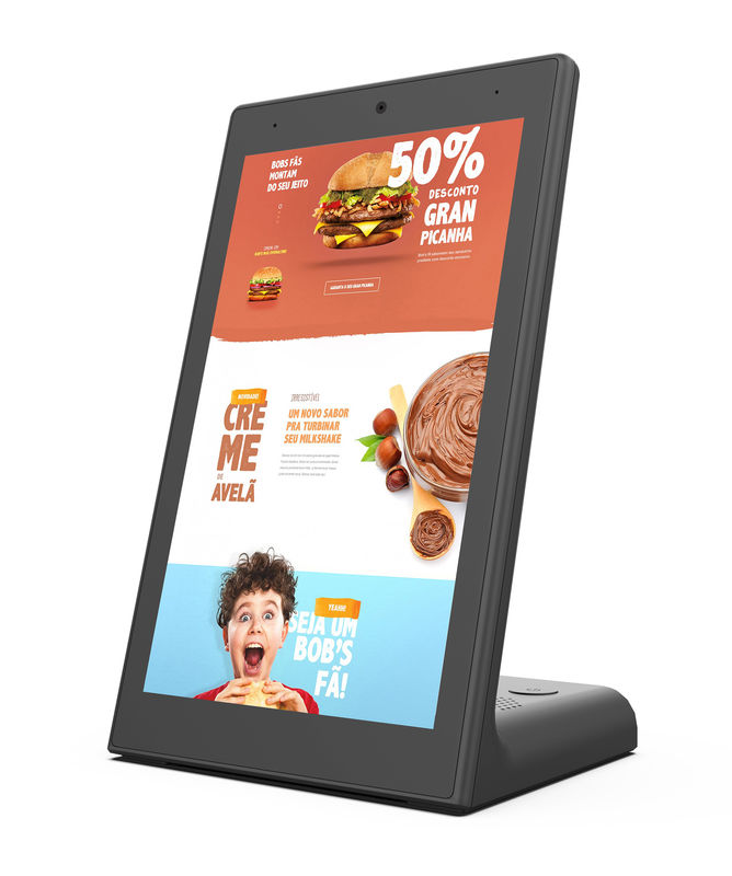 La tableta que ordena L del restaurante de los comentarios de clientes de NFC RK3399 forma al panel LCD de 8 puadas