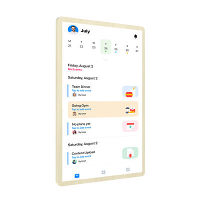 ELC Nuevo diseño de lista de verificación de calendario RK3576 Android 13 pantalla táctil inteligente calendario inteligente familia de calendarios