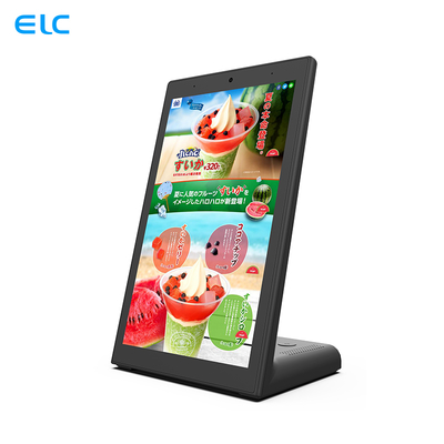 Pantalla táctil de menú para tableta Android de 10 pulgadas en forma de L, capacitiva, POE RJ45 NFC Cámara