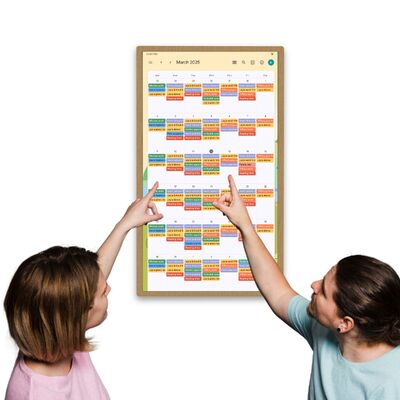 Calendario digital de pared de la familia inteligente en línea Planificador mensual Calendario electrónico para nevera